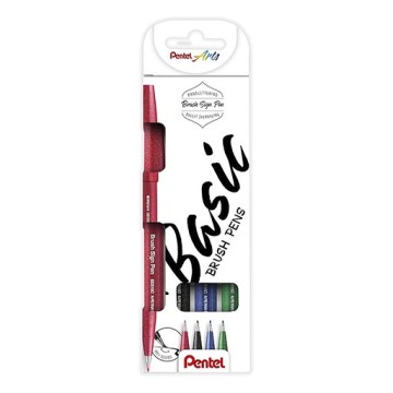 PENTEL TOUCH SET BASIC 4 PENNARELLI PUNTA PENNELLO
