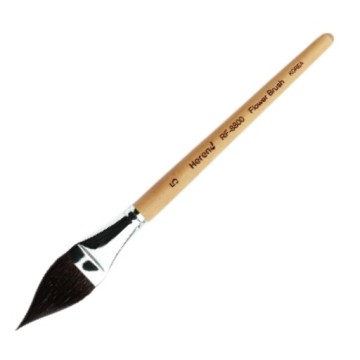 HEREND PENNELLO FLOWER BRUSH VAIO PETIT GRIS MANICO CORTO SERIE RF-8800