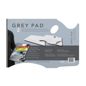 NEW WAVE GREY PAD PAPER PALETTE - TAVOLOZZA DI CARTA GRIGIA 50 FOGLI