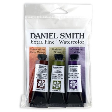DANIEL SMITH EXTRA FINE WATERCOLOR SET SECONDARY COLORS 3 TUBETTI 15 ML