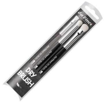 DA VINCI DRY BRUSH SET OF 3 SHORT HANDLE BRUSHES SERIES 4179