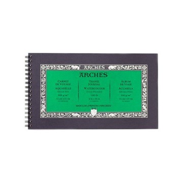 ARCHES AQUARELLE TRAVEL JOURNAL 100% ALGODÓN 300 G ESPIRAL - BLOC DE VIAJE