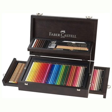 FABER-CASTELL SCATOLA LEGNO ART & GRAPHIC COLLECTION 126 PEZZI