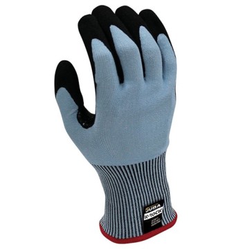 JUBA K-ROCK GLASS FIBRE GLOVES COATED WITH SANDY FOAM NITRILE