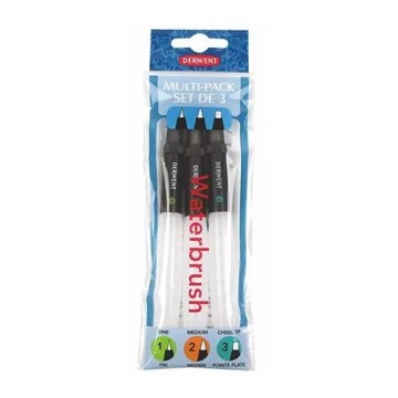 DERWENT WATERBRUSH MULTIPACK 3 PENNELLI CON SERBATOIO