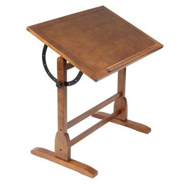 STUDIO DESIGNS TAVOLO DA DISEGNO VINTAGE IN LEGNO CON PIANO REGOLABILE