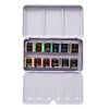 ETCHR PEARLESCENT WATERCOLOURS VERSATILE SET 12 HALBE NÄPFCHEN AQUARELLFARBE IM METALLKASTEN