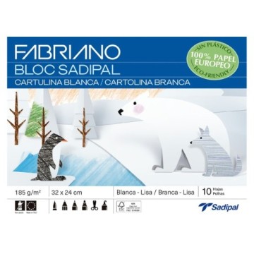 FABRIANO BLOCCO PER LAVORI CREATIVI CARTONCINO BIANCO