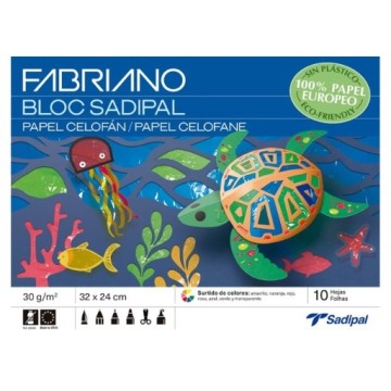 FABRIANO BLOCCO PER LAVORI CREATIVI CARTA CELLOPHANE TRASPARENTE