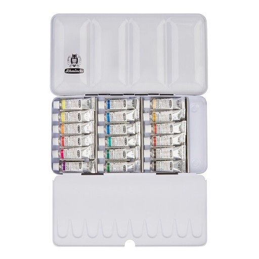 SCHMINCKE HORADAM AQUARELL CAJA ACUARELA METÁLICA - 18 TUBOS DE 5 ML