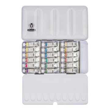 SCHMINCKE HORADAM AQUARELL SCATOLA METALLO ACQUERELLI 18 TUBETTI 5 ML