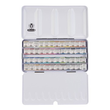 SCHMINCKE HORADAM AQUARELL SCATOLA METALLO ACQUERELLI 48 MEZZI GODET