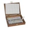 SCHMINCKE HORADAM AQUARELL CAJA ACUARELA MADERA - 24 TUBOS DE 5 ML Y PALETA DE PORCELANA