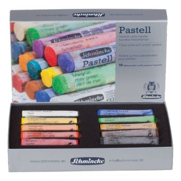 SCHMINCKE SCATOLA CARTONE 10 PASTELLI ASSORTITE