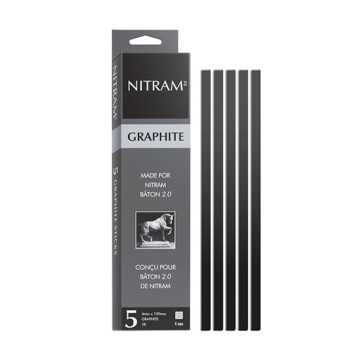 NITRAM SCATOLA 5 STICKS DI GRAFITE QUADRATI