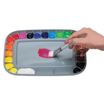 MIJELLO ARTELIER AIRTIGHT TAVOLOZZA DOPPIA GRIGIA PER OLIO E ACRILICO MAP3025