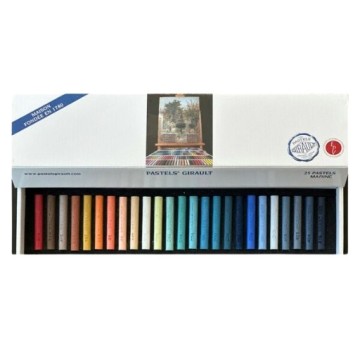 GIRAULT SCATOLA CARTONE 25 PASTELLI SELEZIONE MARINA