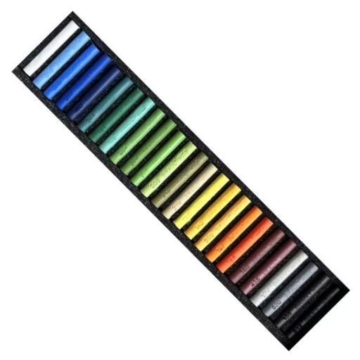 GIRAULT 25 PASTELLKREIDEN IN KARTONSCHACHTEL LANDSCHAFT SET