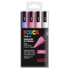 UNI POSCA PC-5M 4C SET 4 MARQUEURS 1.8-2.5 MM - COULEURS DOUCES