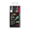 UNI POSCA PC-5M 4C SET 4 MARKER 1.8-2.5 MM - WEIHNACHTSFARBEN
