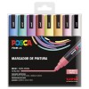 UNI POSCA PC-5M 8C SET 8 MARKER 1.8-2.5 MM - PASTELLFARBEN