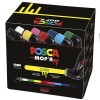UNI POSCA PCM-22 PACK 8 MARQUEURS POINTE RONDE XXL 3-19 MM