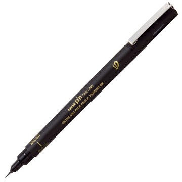 UNI PIN FINE LINE 500EF PENNARELLO FINELINER NERO PUNTA A PENNELLO