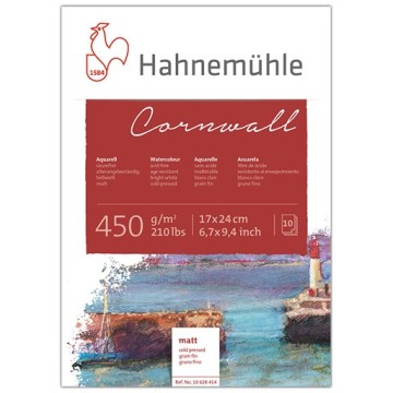 HAHNEMÜHLE CORNWALL BLOCCO PER ACQUERELLO 450 G