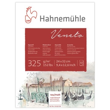 HAHNEMÜHLE VENETO BLOCCO CARTA PER ACQUERELLO 325 G