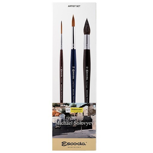 ESCODA SIGNATURE COLLECTION MICHAEL SOLOVYEV BRUSH SET SERIES 8623-1