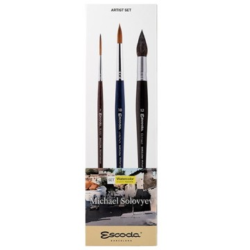 ESCODA SIGNATURE COLLECTION MICHAEL SOLOVYEV - SET PENNELLI EDIZIONE SPECIALE SERIE 8623-1