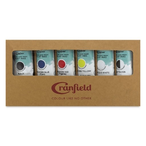 CRANFIELD CALIGO SAFE WASH RELIEF INK - HOCHDRUCKFARBE SET 6 X 75 ML