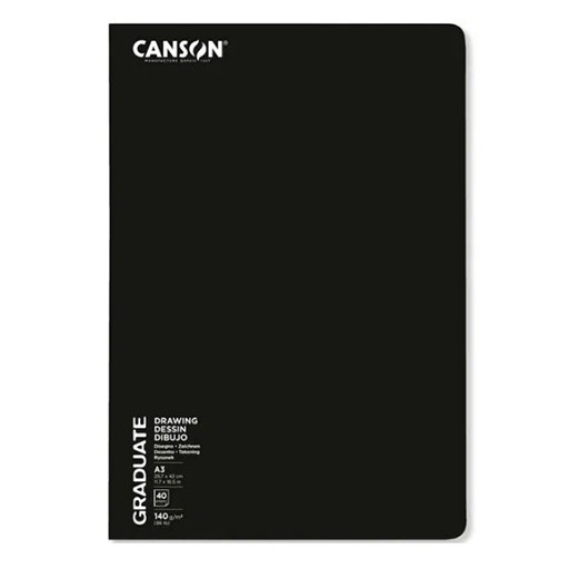 CANSON GRADUATE CARNET DE CROQUIS ET DESSIN 140 G