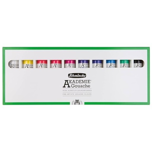 SCHMINCKE AKADEMIE GOUACHE-SET IM KARTONETUI 10 X 60 ML