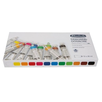 SCHMINCKE DESIGNERS SCATOLA CARTONE GOUACHE 12 X 20 ML