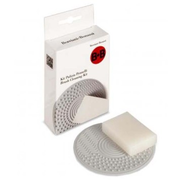 BORCIANI E BONAZZI SET DI PULIZIA CON CUSCINETTO IN SILICONE E SAPONE PER PENNELLI