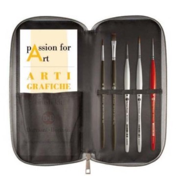 BORCIANI E BONAZZI SET PASSION FOR ART PENNELLI PER ARTI GRAFICHE
