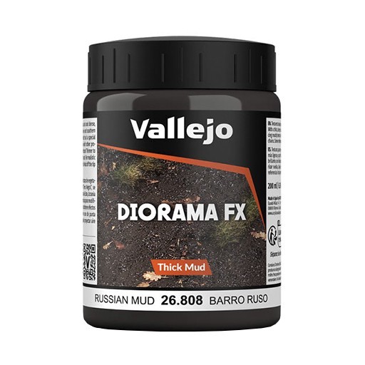 VALLEJO DIORAMA EFECTO BARRO RUSO DENSO PARA MODELISMO 26808
