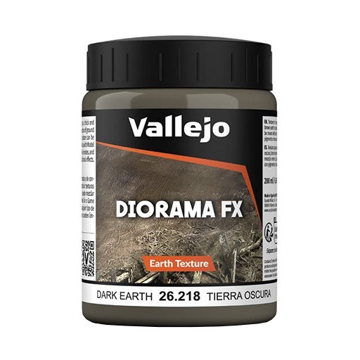 VALLEJO DIORAMA FX EFFETTO TERRA SCURA PER MODELLISMO 26218