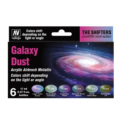VALLEJO SET THE SHIFTERS GALAXY DUST 6 COLORES PARA MODELISMO 77092