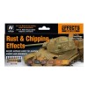 VALLEJO MODEL AIR EFFECTS SET OF 8 RUST & CHIPPING EFFECTS COLOURS 71186