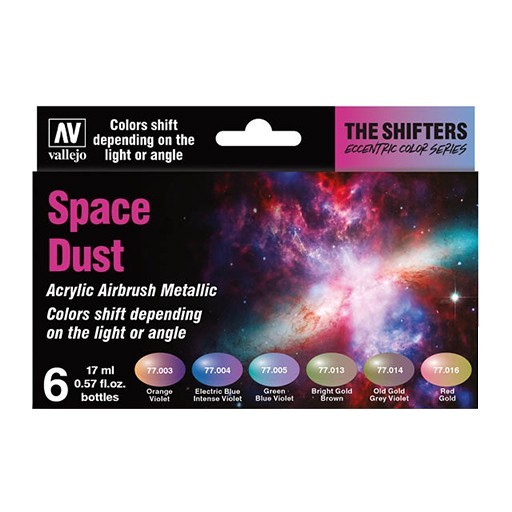 VALLEJO THE SHIFTERS SPACE DUST SET OF 6 COLOURS FOR MODELS & MINIATURES 77091