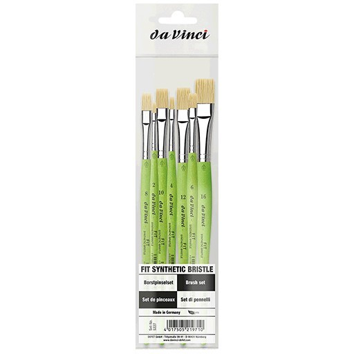 DA VINCI SET 7 FIT SYNTHETIC BRISTLE FLACHPINSEL SERIE 5227