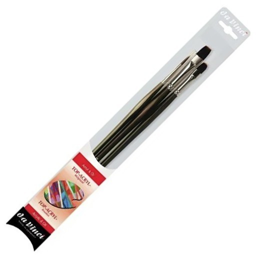 DA VINCI SET 3 TOP-ACRYL PINSEL LANGER STIEL FÜR ÖL UND ACRYL SERIE 4221