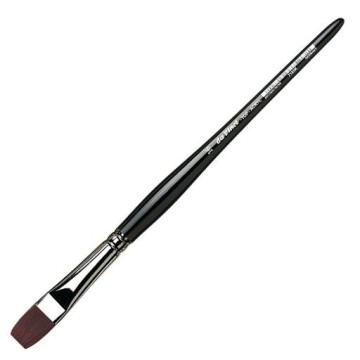DA VINCI TOP-ACRYL PENNELLO PIATTO FIBRA SINTETICA MANICO CORTO SERIE 7185K