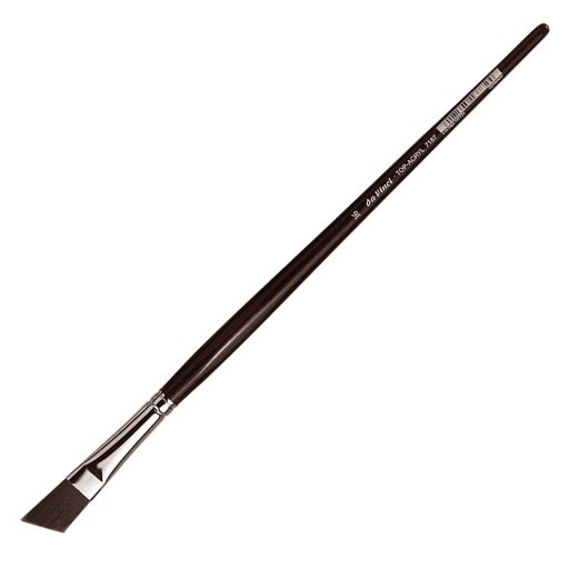DA VINCI TOP-ACRYL SCHRÄGPINSEL SYNTHETIKFASERN LANGER STIEL FÜR ÖL UND ACRYL SERIE 7187