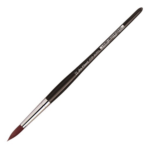 DA VINCI TOP-ACRYL PENNELLO TONDO FIBRA SINTETICA MANICO CORTO SERIE 7785K