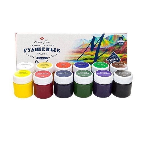SAN PETERSBURGO GOUACHE MASTER CLASS SET 12 X 40 ML