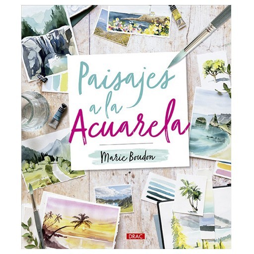 LIBRO (IN SPAGNOLO) - PAISAJES A LA ACUARELA - MARIE BOUDON
