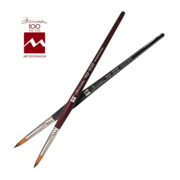 ESCODA PINCEL REDONDO SINTÉTICO TAME ORO MANGO CORTO - EDICIÓN ESPECIAL CENTENARIO ARTEMIRANDA